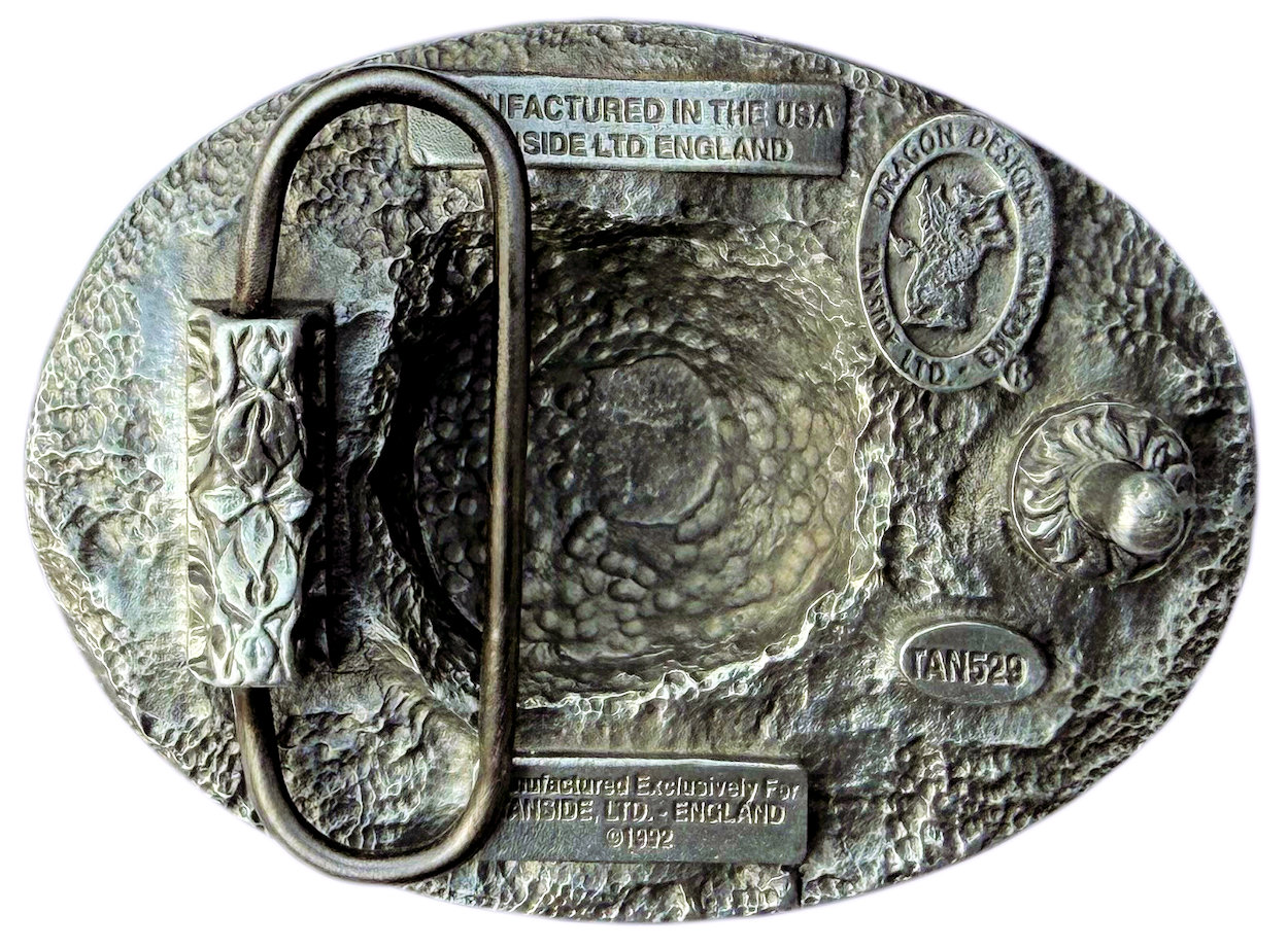 British Bulldog Union Jack Flag Belt Buckle